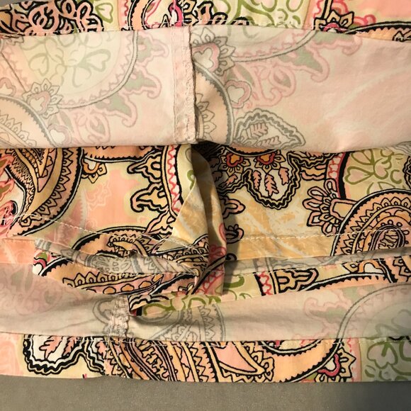 Croft & Barrow Stretch Women's 12 Multicolor Paisley Skorts - Picture 7 of 11